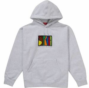 新品 Supreme Enterprises Hooded Swearshirt シュプリーム エンタープライズ Hoodie フーディー Ash Grey グレー S スウェット パーカー