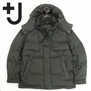 ◆+J ジルサンダー ユニクロ 21AW ダウン オーバーサイズ パーカー ジャケット L オリーブ