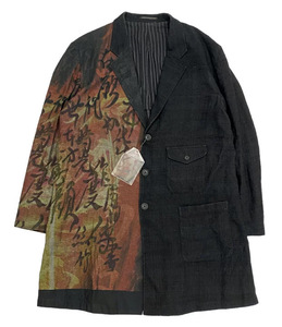 Yohji Yamamoto POUR HOMME N-DENIM P ＋ SEPERATE FABRIC JKT 23ss HZ-J31-814 プリントジャケット サイズ4 ヨウジヤマモト プールオム