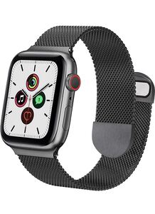 アップルウォッチ 金属バンド　38/40/41mm 交換ベルト　金属ステンレス　磁石留め　Apple Watch金属ベルト　工具不要　黒