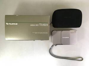 ☆FUJIFILM 富士フィルム CARDIA mini TIARA コンパクトフィルムカメラ コンパクトカメラ ケース ストラップ 元箱付 シャッター確認済み◆