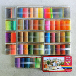 ●まとめて！FELISSIMO フェリシモ/カラーミュージアム 264本/uni 水彩色鉛筆 12色 水彩筆付/色鉛筆 えんぴつ 