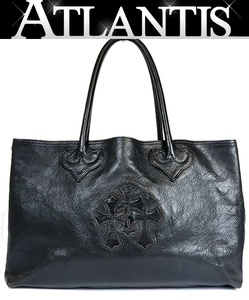 CHROME HEARTS 銀座店 クロムハーツ 3セメタリークロス 2スナップ トートバッグ レザー SV925 黒 95586