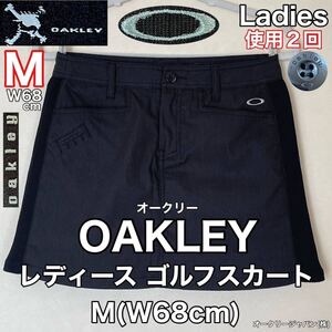 超美品 OAKLEY(オークリー)レディース ゴルフ スカート M(W68cm)ブラック 使用２回 スポーツ アウトドア オークリージャパン(株)