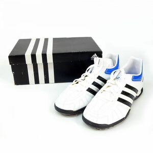 116【未使用】adidas/アディダス Puntero7 TF J 24cm V20513 WHT BLK BLU サッカーシューズ 人工芝用