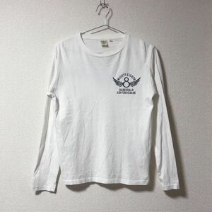 アヴィレックス　長袖Tシャツ　ロンT 白　ホワイト　Mサイズ