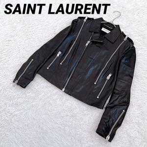 SAINT LAURENT サンローラン モーターサイクル レザー ライダース