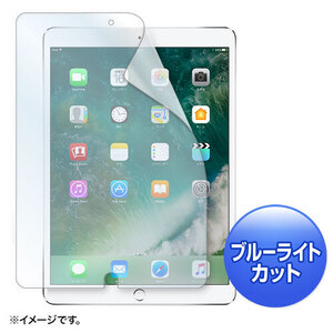 Apple iPad Air 2019/10.5インチiPad Pro 2017ブルーライトカット液晶保護指紋防止光沢フィルム サンワサプライ LCD-IPAD9BC 送料無料 新品