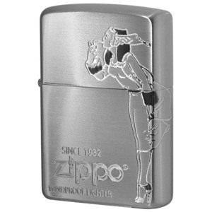 Zippo ジッポライター ウインディ ウインドプルーフ レディ オールドデザイン 2面連続デザイン 銀メッキ OLD DESIGN Windy 2SS-WINDY