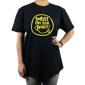 新品 ニルヴァーナ Smells Like Teen Spirit スメルズ ライク スマイリー Tシャツ S M L XL ビッグ オーバー サイズ XXL~5XL Tシャツ ロンT