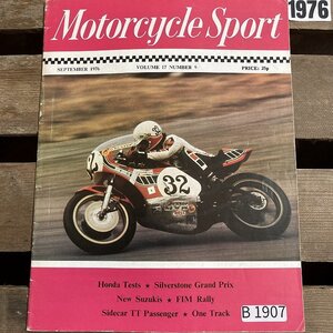 B1907　1976 「MOTORCYCLE SPORT」モーターサイクルスポーツ クラシック バイク　オートバイ 旧車雑誌　英国車 旧車　ビンテージ