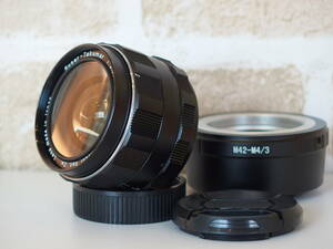 Pentax Super Takumar 28mm F3.5 マウントアダプター セット ( M42マウントレンズ → M4/3マウント 変換 ) 匿名配送 送料無料