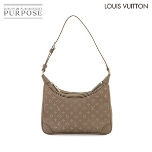 新品同様 ルイ ヴィトン LOUIS VUITTON モノグラム サテン リトル ブローニュ ハンド バッグ ベージュ M92143 Little Boulogne 90233851