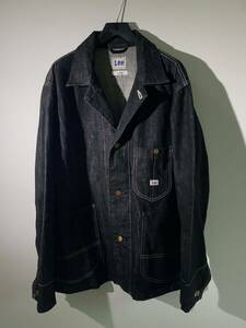 美品 正規 24SS saby サバイ × LEE リー Logo Jacket (LEE) デニム ジャケット 91-J カバーオール LB0517 S黒本物520O