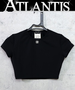 【広尾店】ヴィンテージ シャネル CHANEL ココマーク クロップド Tシャツ カットソー 95P size38 94305 【13977】