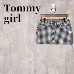 Tommy girl　トミーガール　ギンガムチェック　マイクロミニスカート　綿混