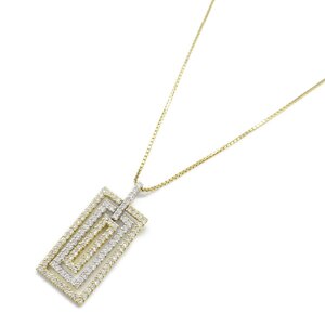 ジュエリー ダイヤモンド ネックレス ブランドオフ JEWELRY K18（イエローゴールド） ネックレス 18K/K18WG 中古 レディース