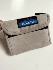 セール 即決1円 KAVU 　カブー 　二つ折り財布 サイフ　ウォレット 中古