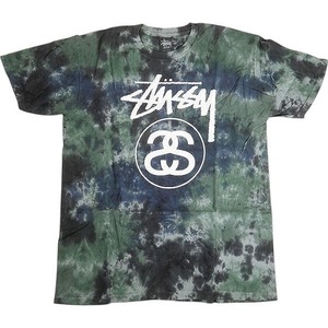 STUSSY ステューシー STOCK LINK TIE DYE TEE GREEN Tシャツ 緑 Size 【M】 【新古品・未使用品】 20812812