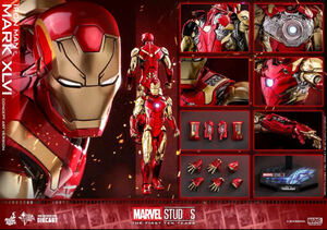 ☆送料無料☆ HOTTOYSホットトイズ 1/6アイアンマン・マーク46 Iron Man Mark 46 Mark XLVI コンセプト・アート版 フィギュア MMS489D25