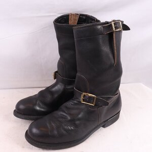 KNAPP エンジニア ブーツ US 10 D ヴィンテージ スチールトゥ USA製 アメリカ製 ナップ 黒 ブーツ ENGINEER BOOTS メンズ 中古 eb1606