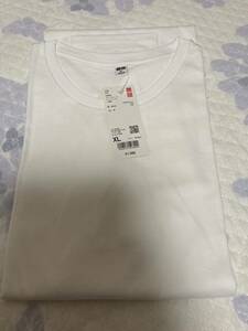 UNIQLO ユニクロ スムースコットンシャツテールT 長袖 XL ホワイト