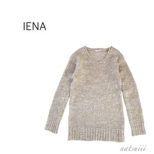 IENA イエナ . ラメ Ｖネック モヘア混 プルオーバー ニット 送料無料