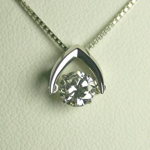 ダンシングストーン ダイヤモンド ネックレス 一粒 0.6ｃｔ 鑑定書付 0.632ct Dカラー SI1クラス 3EXカット H&C CGL TOR0921-ptdd KDP*P