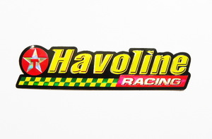 ★【ステッカー/シール】MOTORSPORT モータースポーツ Havoline Racing 3D ホログラム Texaco F1 NASCAR