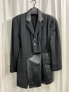 1980’s yohji yamamoto femme vintage レザー切り替えジャケット（FL-J33-134）