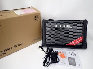 【美品】Roland ローランド ギターアンプ Cube Street EX / Cube-Stex 元箱・ACアダプター・説明書・専用カバーCB-CS2付 △ 70E7B-3