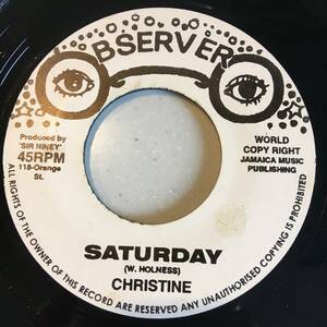 Christine / Saturday　[Observer]