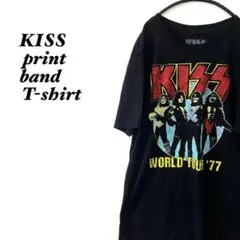 KISSキスプリントバンドTシャツロックy2k当時物アーカイブグランジ一点物