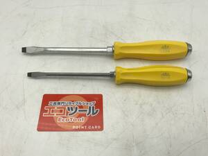 【中古品】〇MACTOOLS/マックツールズ 貫通ドライバー 2本セット マイナスドライバー DFH213/DFH315 [IT6WTZJ73MY0]