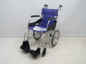 ■展示処分品　美品 カワムラサイクル ふわりす KF16-40SB 介助用車いす すみれパープル 最軽量モデル 介護用品 おりたたみ 高齢者 旅行 