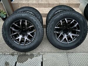 RAYS デイトナ　FDX F6 17x8J オフセット　20 ヨコハマ　アイスガードG075 4本　gun125 ハイラックス　プラド　265/65R17