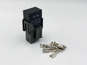 【カプラーセット 4極 12V IR】 4P 30A マイクロ ISO リレー 車載 互換品 検索用) アルト ワークス マグネットクラッチ エアコンランプ