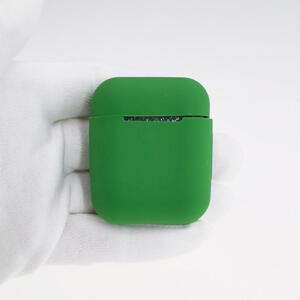 ★ AirPods 1・2 シリコンケース マスタードグリーン [120] (2)