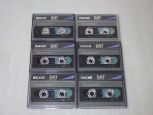 ★使用済中古 【DATテープ6個セット!!】 maxell マクセル DM120