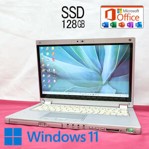 ★中古PC 高性能5世代i5！SSD128GB★CF-MX4 Core i5-5300U Webカメラ Win11 MS Office 中古品 ノートPC★P77432