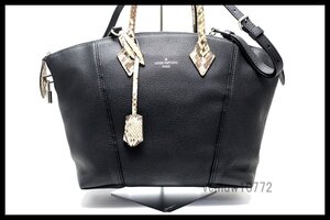 近年モデル希少美中古■LOUIS VUITTON パルナセア ロックイットPM パイソン×レザー 2way ハンドバッグ ルイヴィトン■1121hb31088