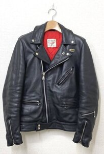 【36サイズ】Lewis Leathers ルイスレザー タイトフィット サイクロン カウハイド CYCLONE ダブル レザージャケット 黒 ブラック