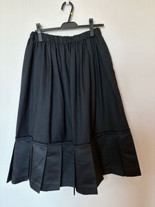 １回着美品◆BLACK COMME des GARCONS ブラックコムデギャルソン プリーツドッキングスカート◆サイズS◆黒