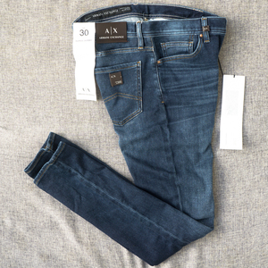 新品# ARMANI EXCHANGE ストレッチ ニット デニム パンツ SUPERSKINNY 30 送料込 アルマーニエクスチェンジ ジョルジオアルマーニ ジーンズ