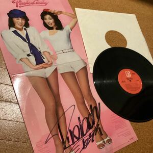 [サイン]ピンクレディ米ELEKTRAオリジナルPink Lady 1979年 6E-209 未唯mie 増田恵子 アメリカ レコード　md0613-5 マト1