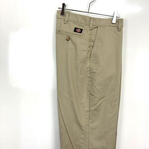 Dickiesディッキーズワークパンツ38×32カーキ無地ベージュヴィンテージ