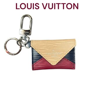 ルイヴィトン LOUIS VUITTON バッグチャーム エンヴェロップ キーホルダー エピ キーリング M4J494