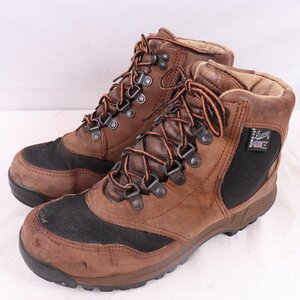 ダナー 26.0cm 位 DANNER ゴアテックス ヌバック×キャンバス 黒 茶 ブラック ブラウン マウンテンブーツ トレッキング メンズ 古着 eb1449