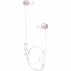 【中古】 DEAREAR Bluetoothイヤホン JOYOUS White Rose Gold DE-0005