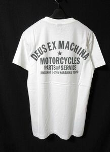 トルコ製 新品 DEUS EX MACHINA デウスエクスマキナ デウス TOKYO ADDRESS アドレス Tシャツ 白 XS(大きめ)